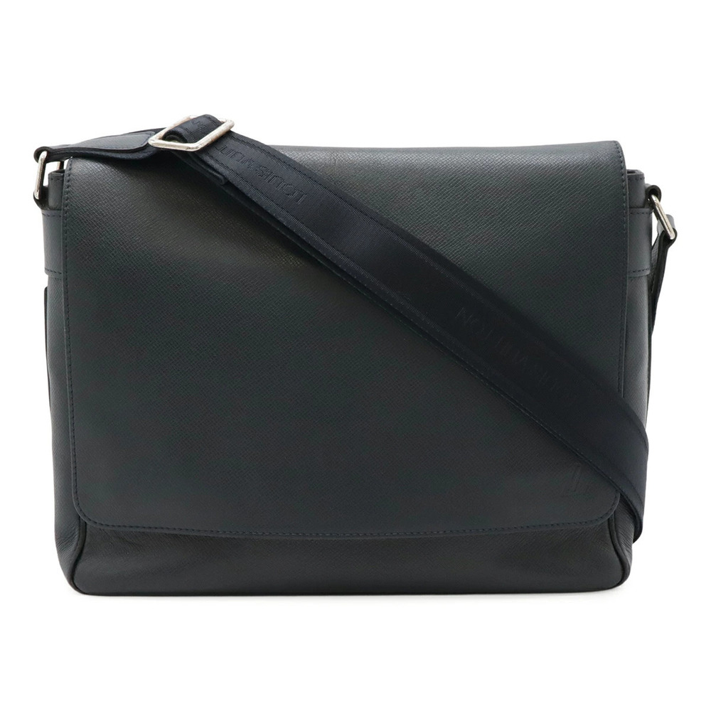 LOUIS VUITTON Taiga Roman Shoulder Bag Messenger Leather Boreal Dark Navy Blue